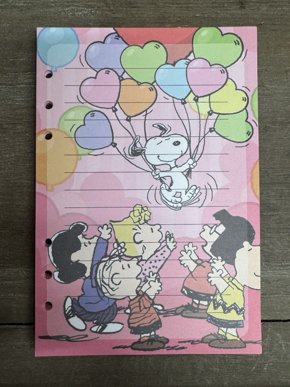Peanuts Snoopy Charlie Brown Size A5 Refill Paper (50 Sheets)